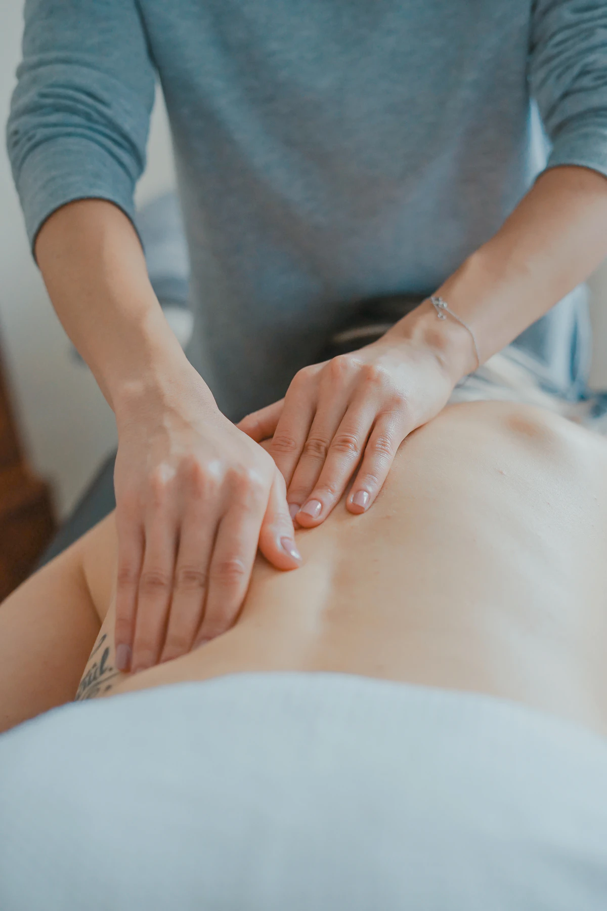 Manual therapy session for sports injury at Aroha Physiotherapy Hyderabad